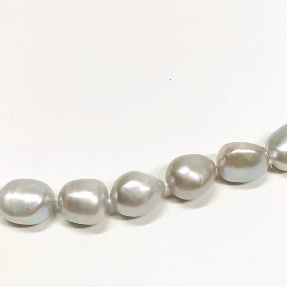 Jewelry Necklace Pearl Silver Grays 438648 - Picture 4 of 9